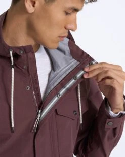 Palisades Rain Jacket | Chestnut -Men's Apparel Shop 0095 V525CHN 04391