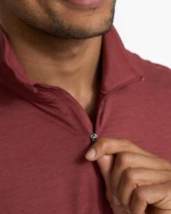 Ease Performance Half Zip | Currant Heather -Men's Apparel Shop 0183 V221HUT 2873