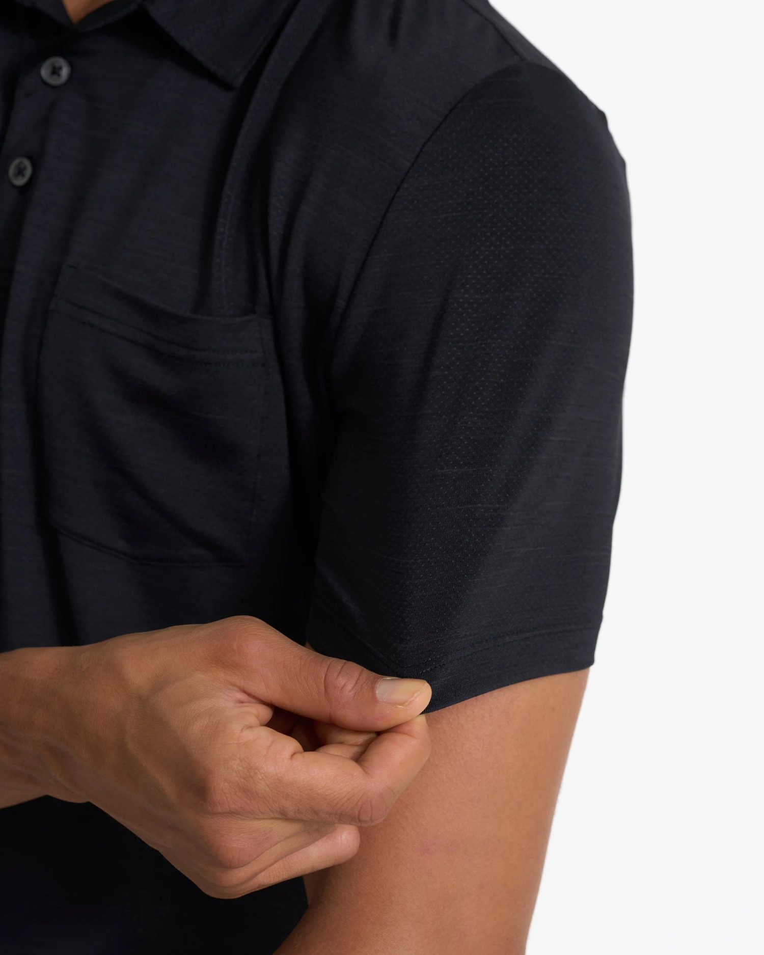 Zephyr Polo | Black Heather 8 Zephyr Polo | Black Heather - Image 6