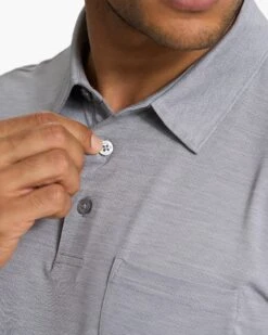 Zephyr Polo | Heather Grey -Men's Apparel Shop V1000HTG FA22 M ECOMM DETAIL 0279