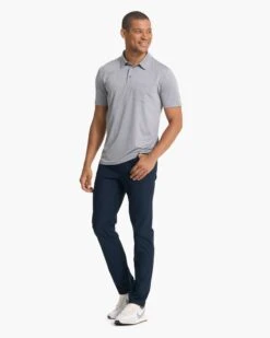Zephyr Polo | Heather Grey -Men's Apparel Shop V1000HTG FA22 M ECOMM FULL 0271