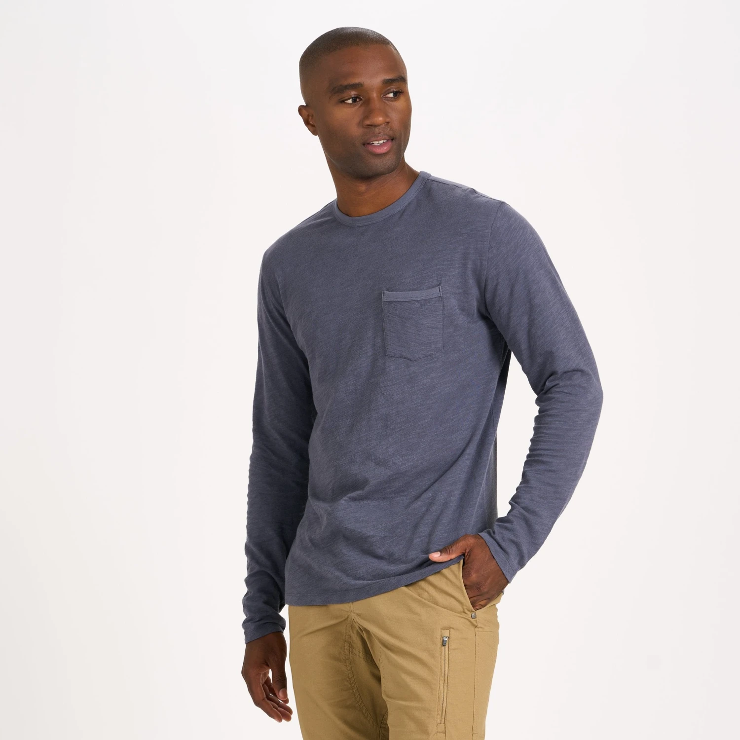 Long-Sleeve Rise Tee | Azure 4 Long-Sleeve Rise Tee | Azure - Image 2
