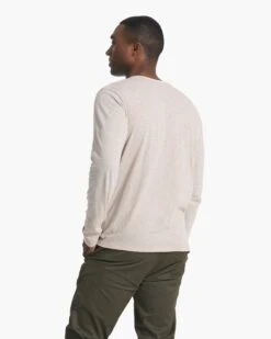 Long Sleeve Rise Tee | Dark Salt -Men's Apparel Shop V1001DSA 01511