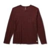 Long Sleeve Rise Tee | Ruby -Men's Apparel Shop V1001RUB