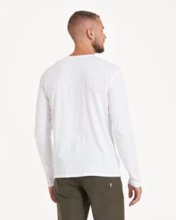 Long-Sleeve Rise Tee | White -Men's Apparel Shop V1001WHT 2054