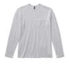 Long-Sleeve Rise Tee | White -Men's Apparel Shop V1001WHT ColorCorrect