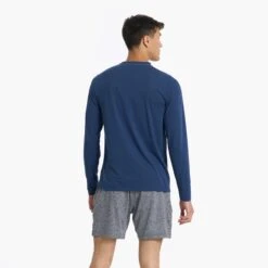 Long Sleeve Current Tech Tee | Coastal -Men's Apparel Shop V1003COA 03218