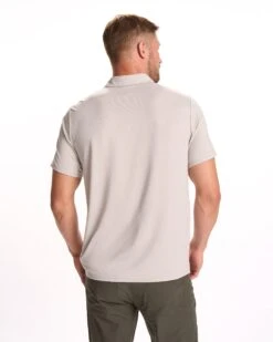 Knit Twill Polo | Beachsand Heather 12 Knit Twill Polo | Beachsand Heather -Men's Apparel Shop V1004HBS FA23 M ECOMM TOPS BACK TOPS 23