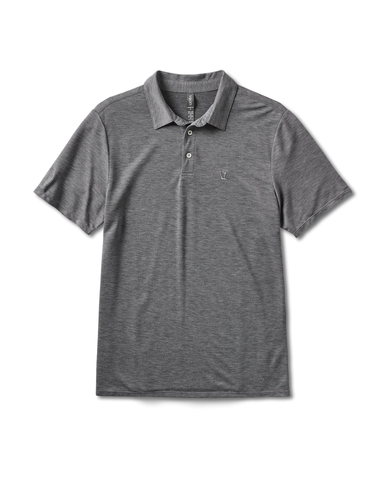 Knit Twill Polo | Heather Grey 3 Knit Twill Polo | Heather Grey