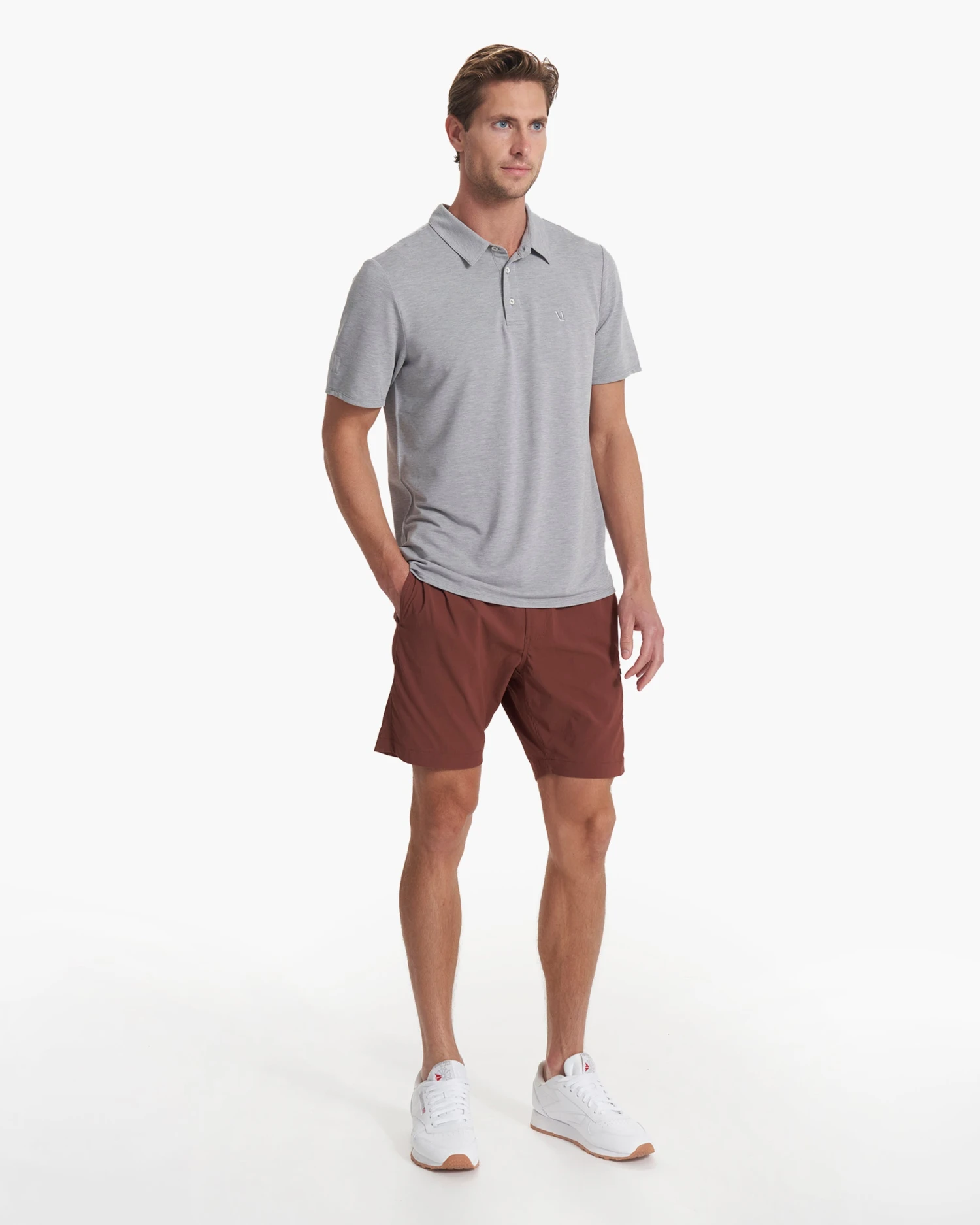 Knit Twill Polo | Steel Heather 8 Knit Twill Polo | Steel Heather - Image 6