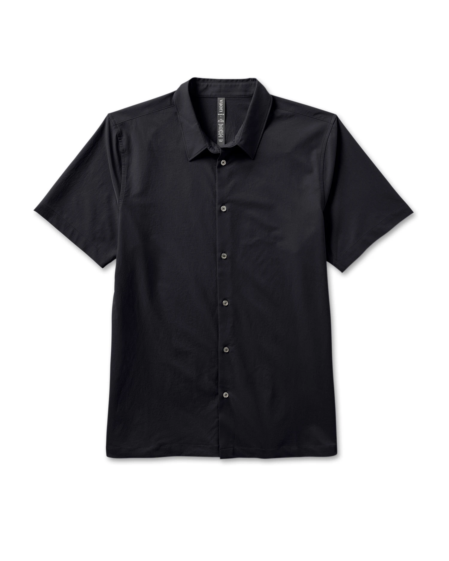 Short Sleeve Manhattan Button Down | Black 3 Short Sleeve Manhattan Button Down | Black