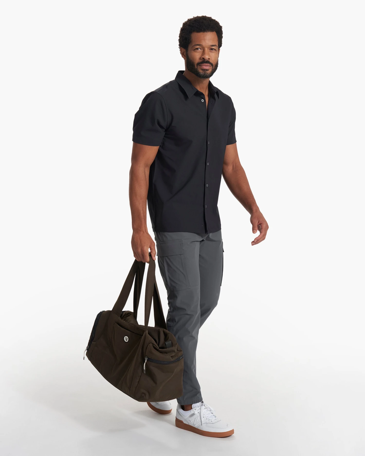 Short Sleeve Manhattan Button Down | Black 8 Short Sleeve Manhattan Button Down | Black - Image 6