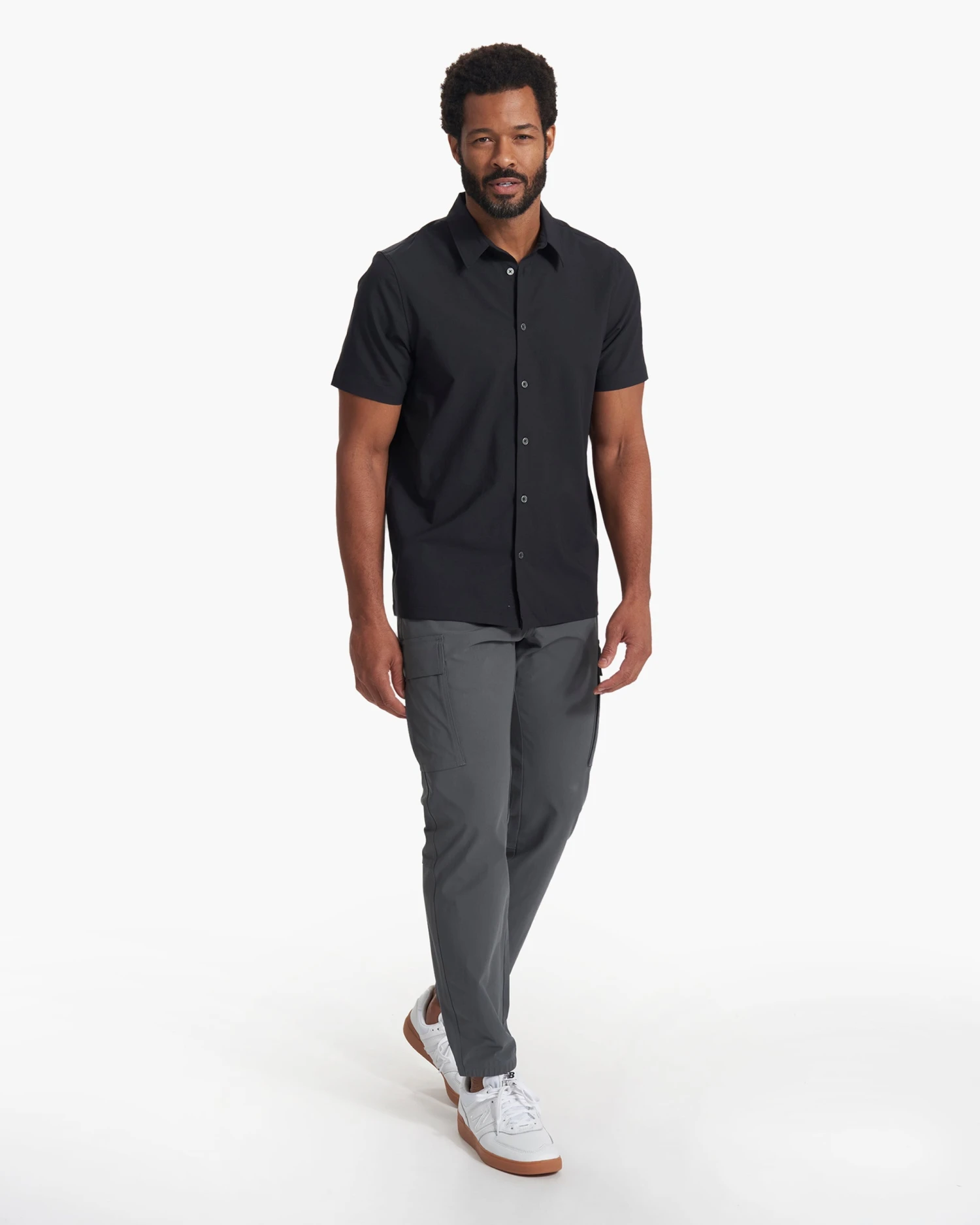 Short Sleeve Manhattan Button Down | Black 7 Short Sleeve Manhattan Button Down | Black - Image 5