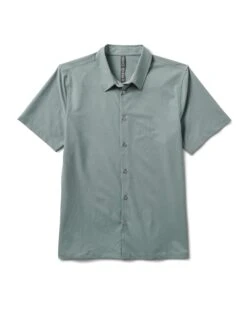 Short Sleeve Manhattan Button Down | Stormy