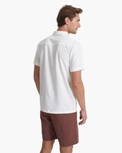 Short Sleeve Manhattan Button Down | White 11 Short Sleeve Manhattan Button Down | White -Men's Apparel Shop V1024WHT SP23 M ECOMM TOPS TOP 1452 1X1 fd365908 c064 453a 89b5 58d030cd0d0e