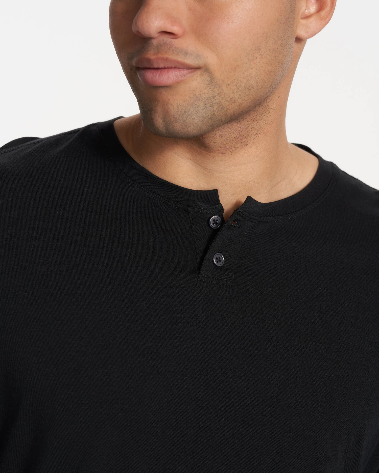 Long-Sleeve Ever Henley | Black 5 Long-Sleeve Ever Henley | Black - Image 3