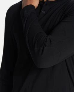 Long-Sleeve Ever Henley | Black 15 Long-Sleeve Ever Henley | Black -Men's Apparel Shop V108BLK FA23 M ECOMM TOPS DETAIL 6
