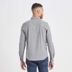 Bishop Long-Sleeve Button-Down | Light Grey -Men's Apparel Shop V153LTG 3 update