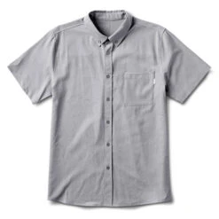 Bishop Short-Sleeve Button-Down | Light Grey