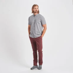 Bishop Short-Sleeve Button-Down | Light Grey -Men's Apparel Shop V154LTG 4 update
