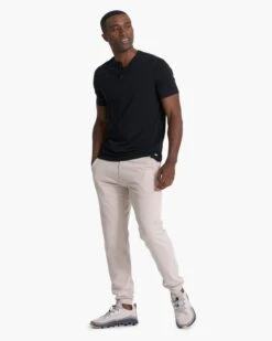 Short-Sleeve Ever Henley | Black -Men's Apparel Shop V165BLK 4