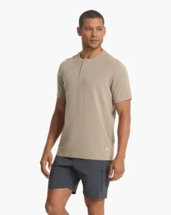 Short Sleeve Ever Henley | Gravel 12 Short Sleeve Ever Henley | Gravel -Men's Apparel Shop V165GRV SP23 M ECOMM TOPS TOP 2773 1x1 692b55b8 0f45 4dd5 ac7d ec88193d9621