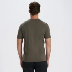 Short-Sleeve Ever Henley | Oregano 9 Short-Sleeve Ever Henley | Oregano -Men's Apparel Shop V165ORE 3