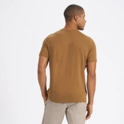 Short-Sleeve Ever Henley | Tobacco -Men's Apparel Shop V165TOB 3