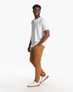 Short-Sleeve Ever Henley | White 12 Short-Sleeve Ever Henley | White -Men's Apparel Shop V165WHT 1046