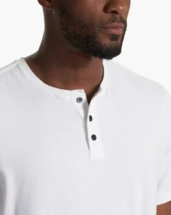 Short-Sleeve Ever Henley | White 10 Short-Sleeve Ever Henley | White -Men's Apparel Shop V165WHT SP22 M ECOMM TOPS 1088 1X1 updated