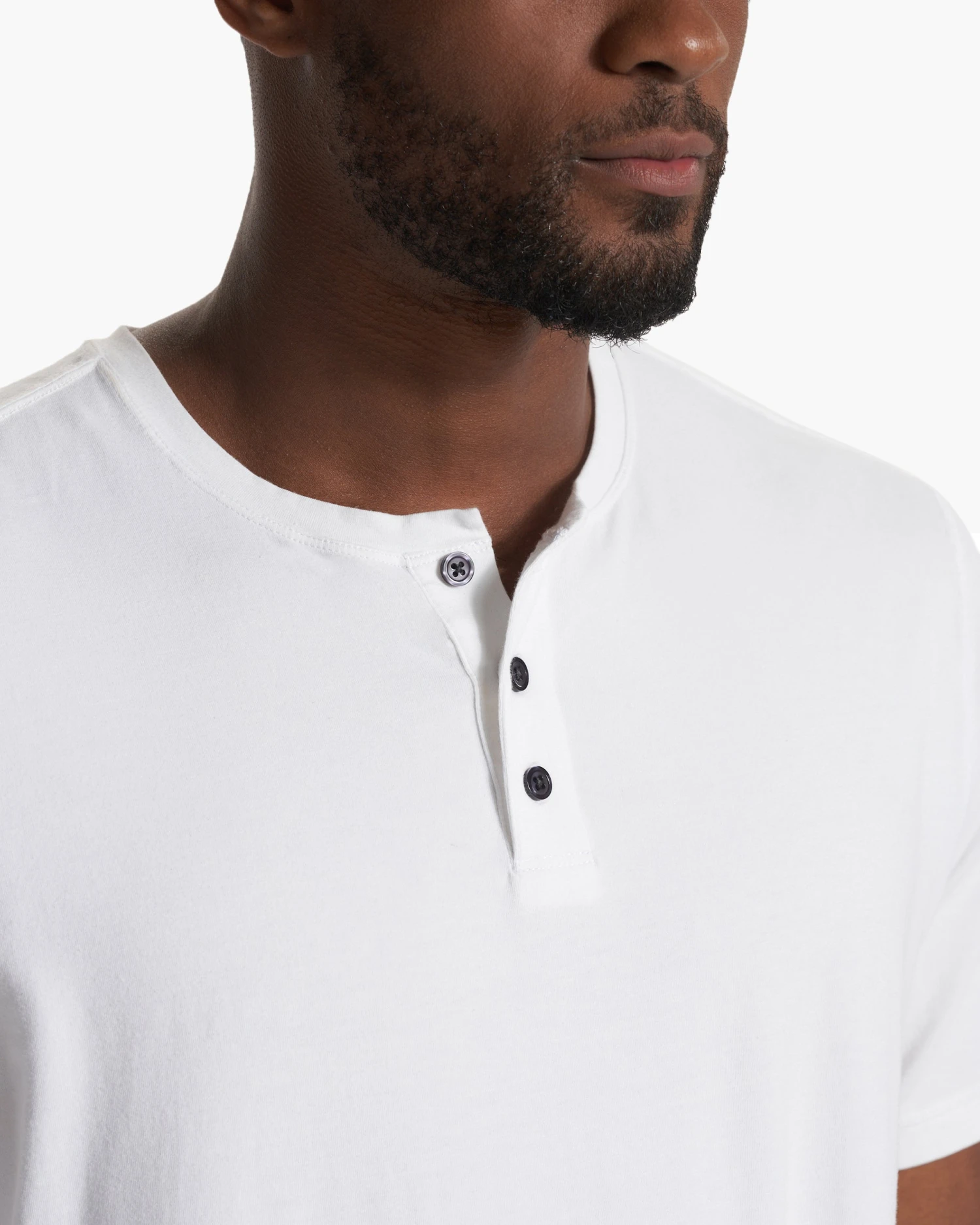 Short-Sleeve Ever Henley | White 5 Short-Sleeve Ever Henley | White - Image 3