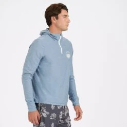 Uluwatu Water Hoodie | Cloud Heather 10 Uluwatu Water Hoodie | Cloud Heather -Men's Apparel Shop V169HCL 2