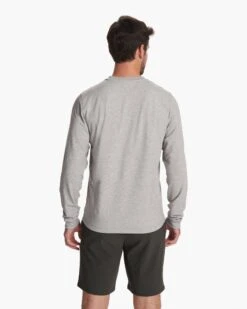 Austin Henley | Light Heather Grey -Men's Apparel Shop V175LHG FA23 M ECOMM TOPS BACK TOPS 4