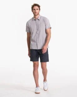 Short Sleeve Bridge Button Down | Fog -Men's Apparel Shop V184FOG SP23 M ECOMM TOPS FULL 2591 1x1 cb92c291 46b6 4c21 a0c5 8962f5ea299f