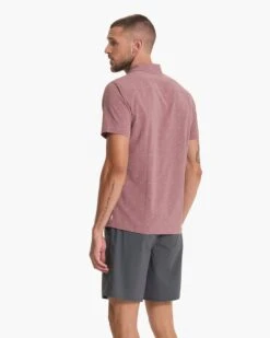 Short Sleeve Bridge Button Down | Light Terracotta Dagger -Men's Apparel Shop V184LTD SP23 M ECOMM TOPS DETAIL 5313 1x1 6c53db8f 1ccb 495f a883 366a4c4af69a