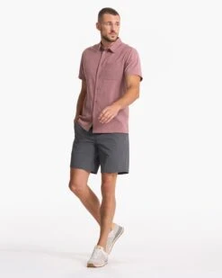 Short Sleeve Bridge Button Down | Light Terracotta Dagger -Men's Apparel Shop V184LTD SP23 M ECOMM TOPS TOP 5308 1X1 1e6b9b49 0b29 452c b7c4 32f33da5cd2b