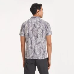 Short-Sleeve Bridge Button Down | Smoke Fronds -Men's Apparel Shop V184SMF 0237
