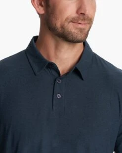 Strato Tech Polo | Navy Heather -Men's Apparel Shop V188HNV 2