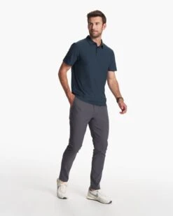 Strato Tech Polo | Navy Heather -Men's Apparel Shop V188HNV 4