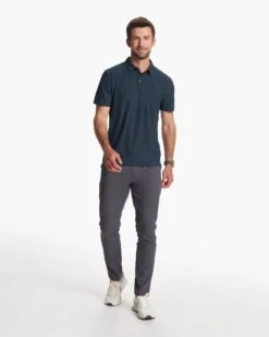 Strato Tech Polo | Navy Heather -Men's Apparel Shop V188HNV FA23 M ECOMM TOPS FULL 3