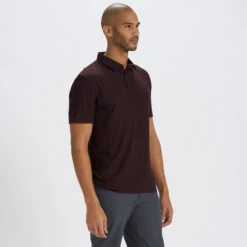 Strato Tech Polo | Oxblood Heather -Men's Apparel Shop V188HOX 2