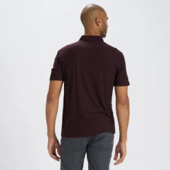 Strato Tech Polo | Oxblood Heather -Men's Apparel Shop V188HOX 3
