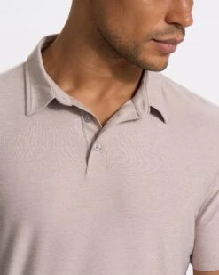 Strato Tech Polo | Oyster Heather -Men's Apparel Shop V188HOY SP23 M ECOMM TOPS TOP 3200 1x1 33861f3f 0089 4f03 8240 02a41dfcfb72