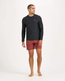 Long-Sleeve Uluwatu 2.0 Water Tee | Black Heather -Men's Apparel Shop V190HBK 4