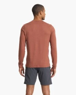 Long Sleeve Ease Performance Henley | Copper Heather -Men's Apparel Shop V194HCO SP23 M ECOMM TOPS TOP 3457 1x1 8783abd7 9afa 45d8 ac0e 641a90f6c61d