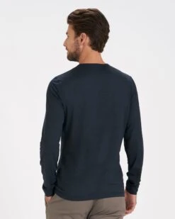 Long Sleeve Ease Performance Henley | Ink Heather -Men's Apparel Shop V194HIN 3 e494bff6 adeb 46bd adf8 0f700fe4a6e2