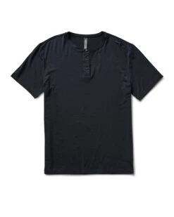 Men's Apparel Shop 9 Linear Henley | Black