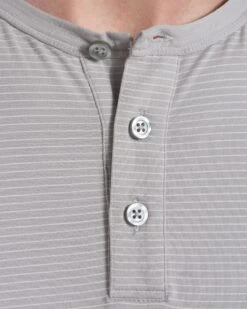 Linear Henley | Fog -Men's Apparel Shop V199FOG 0578