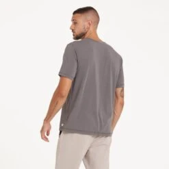 Short-Sleeve Ever Henley | Smoke -Men's Apparel Shop V199FOG 1672
