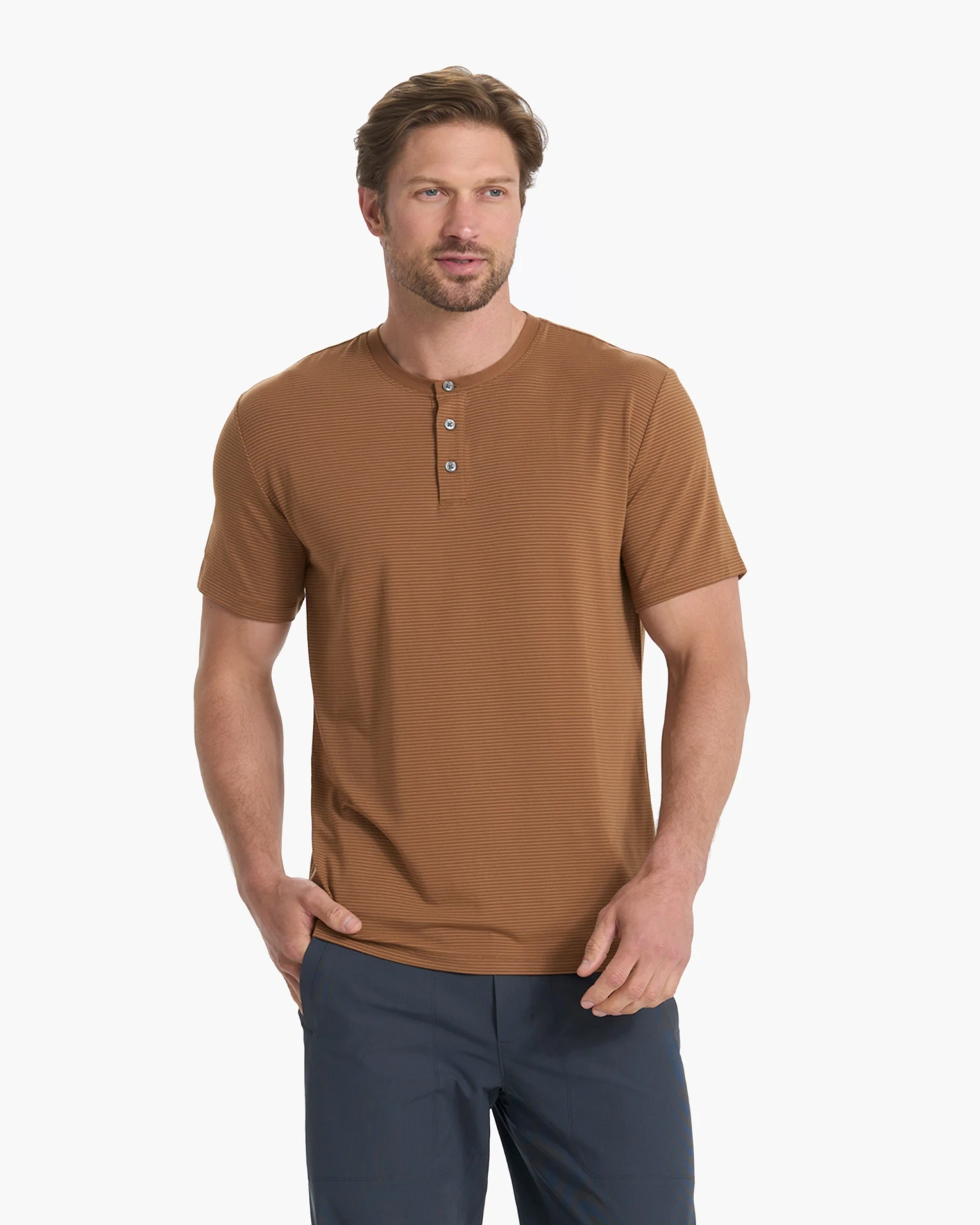 Linear Henley | Rum 4 Linear Henley | Rum - Image 2